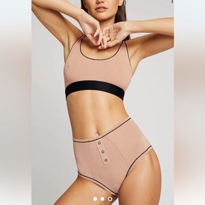 Negative Underwear whipped set in buff/black